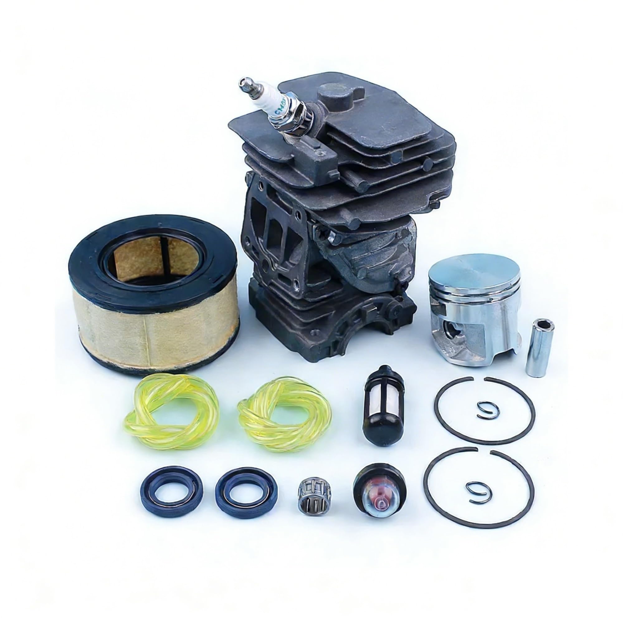 Cylindre piston MS251 44mm avec joint d'huile et filtre à air de tronçonneuse