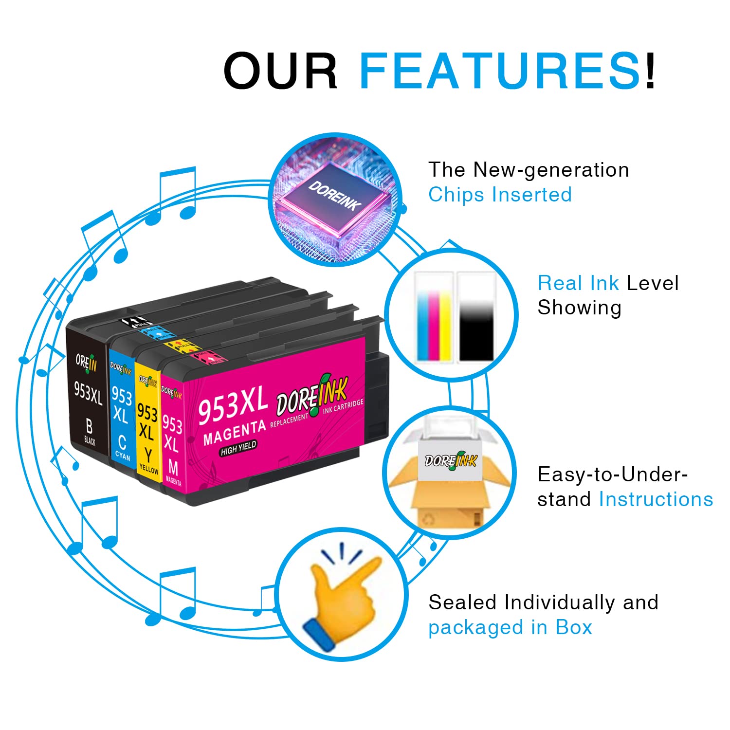Cartuccia Compatibile Alphaink 953 XL Magenta Per Stampanti HP Officejet Pro Serie 7700, 7720, 7730, 8200, 8210, 8715 E Altre