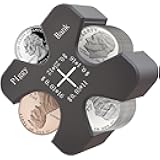 Vcertcpl Car Coin Holder and Change Organizer - Silicone, Portable Storage for 55 Coins, Penny, Nickel, Dime and Quarter (Gray)