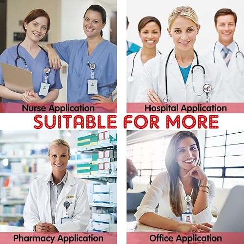 Miniatura 6 de Carrete retráctil para enfermeras con clip de cocodrilo, regalo divertido para enfermeras, médicos, jefes y compañeros de trabajo, regalo para