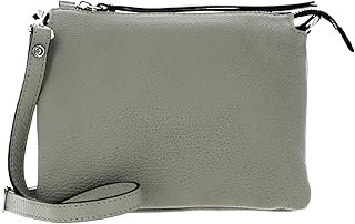 Borsa a tracolla Three in pelle martellata - Verde, UN