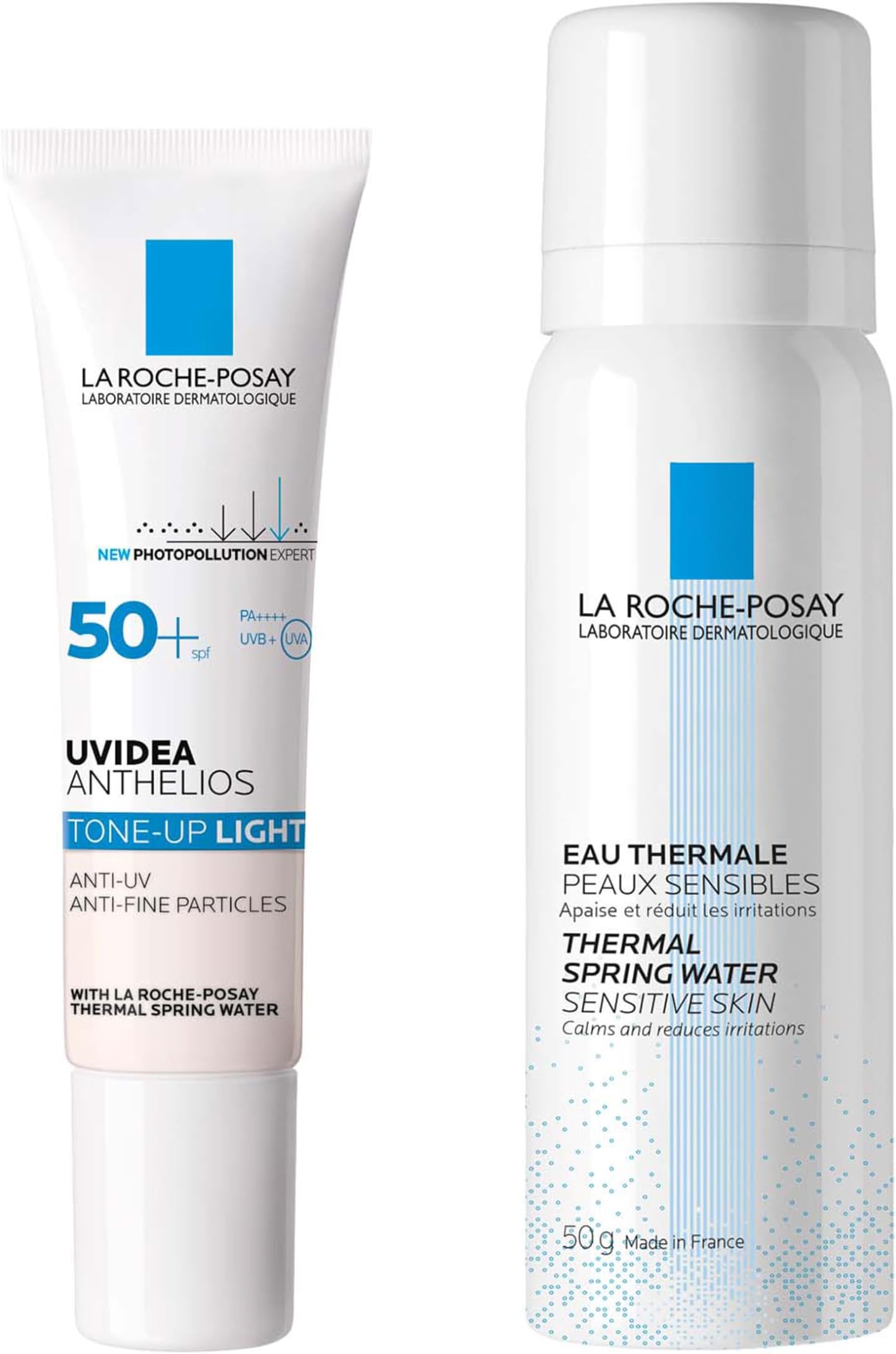 La Roche-Posay Tone Up Kit Rose + UV Primer S SPF50+ PA++++ Moisturizing Sensitive Skin Natural Glow Radiance Transparency 1.0 fl oz (30 ml)