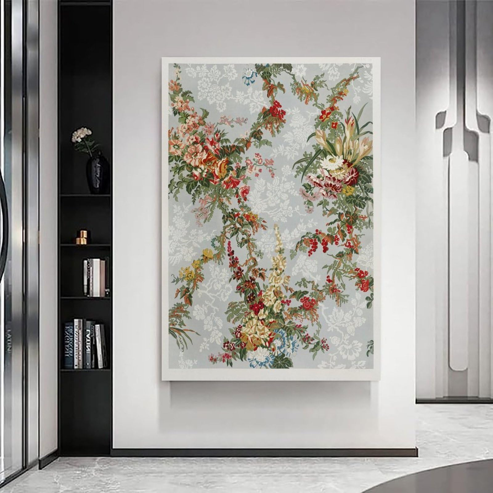 Generisch Pintura de seda figurada por Sir Matthew Digby Wyatt Póster moderno, impresiones decorativas, decoraciones de pared estéticas, decoraciones de pared para la sala de estar, impresiones