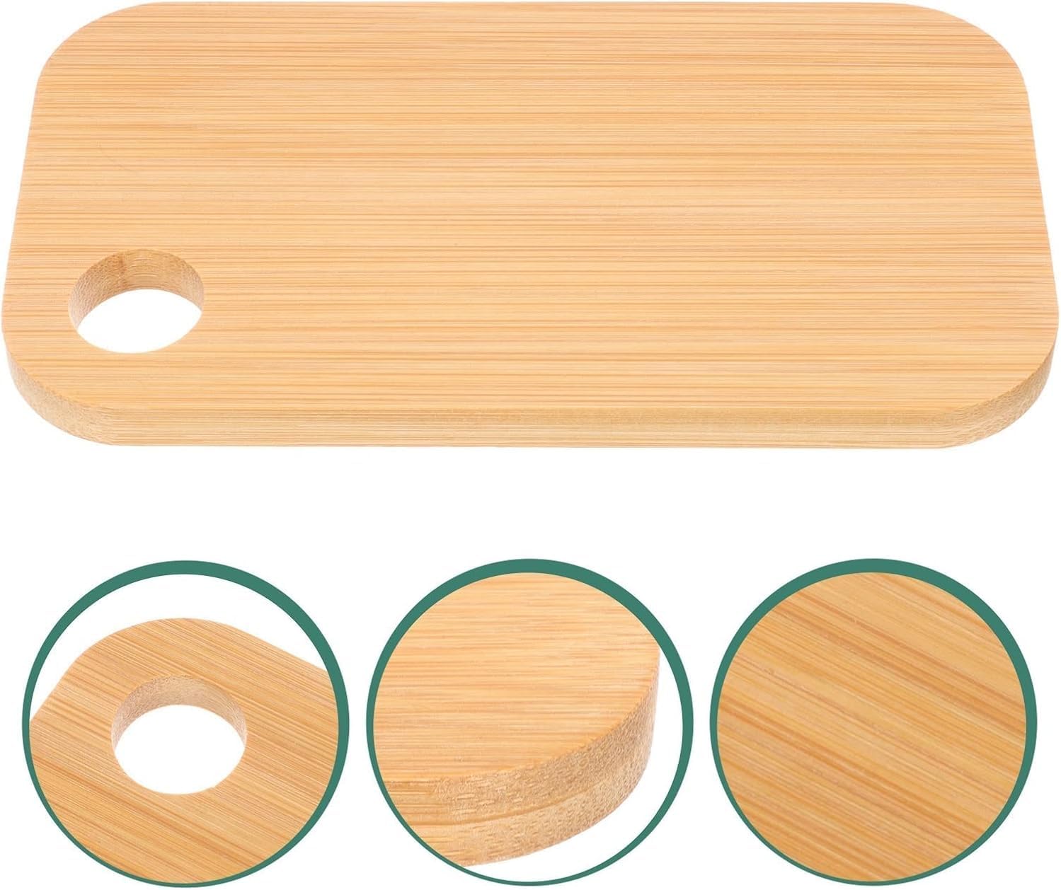 Wooden Cutting Board Large Thick Kitchen Fruit & Vegetable Chopping Board with Hanging Hole, & Lightweight,1