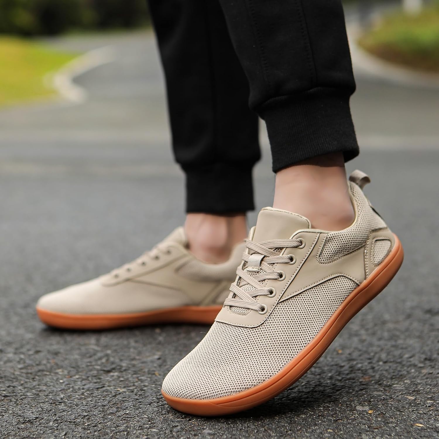 Women's Men's Barefoot Trail-Running Shoes Wide Toe-Box Zero-Drop Sole Optimal Traction Transitional Shoe Beginners Lifestyle Inspired Minimalist Toe Breathable Sneakers Box Grounded Footwear