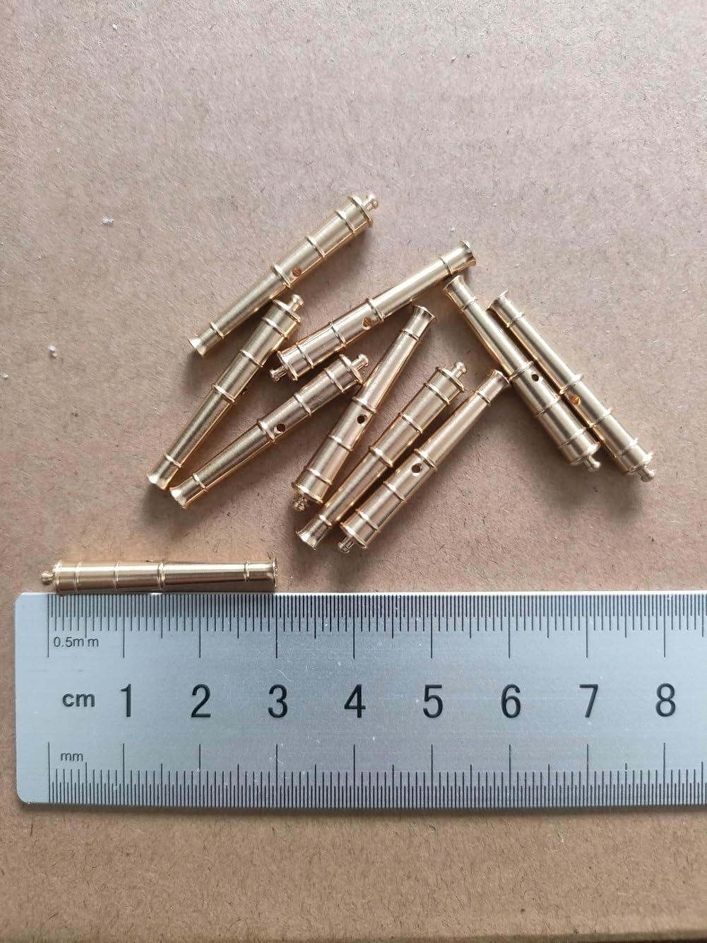 GAWEGM Adult Wooden Ship Model Building Accessories : 23/30/33/36/41/48/55/65 mm Brass Cannon 10pcs/Bag (41mm Cannon)