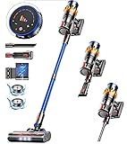 MIBODE Aspirateur Balai sans Fil, 550W/45Kpa/70Mins Aspirateur sans Fil avec écran Intelligent, Aspirateur Balai avec Mode Automatique et Brosse Anti-emmêlement pour Tapis, Sols Durs, Poils d'animaux