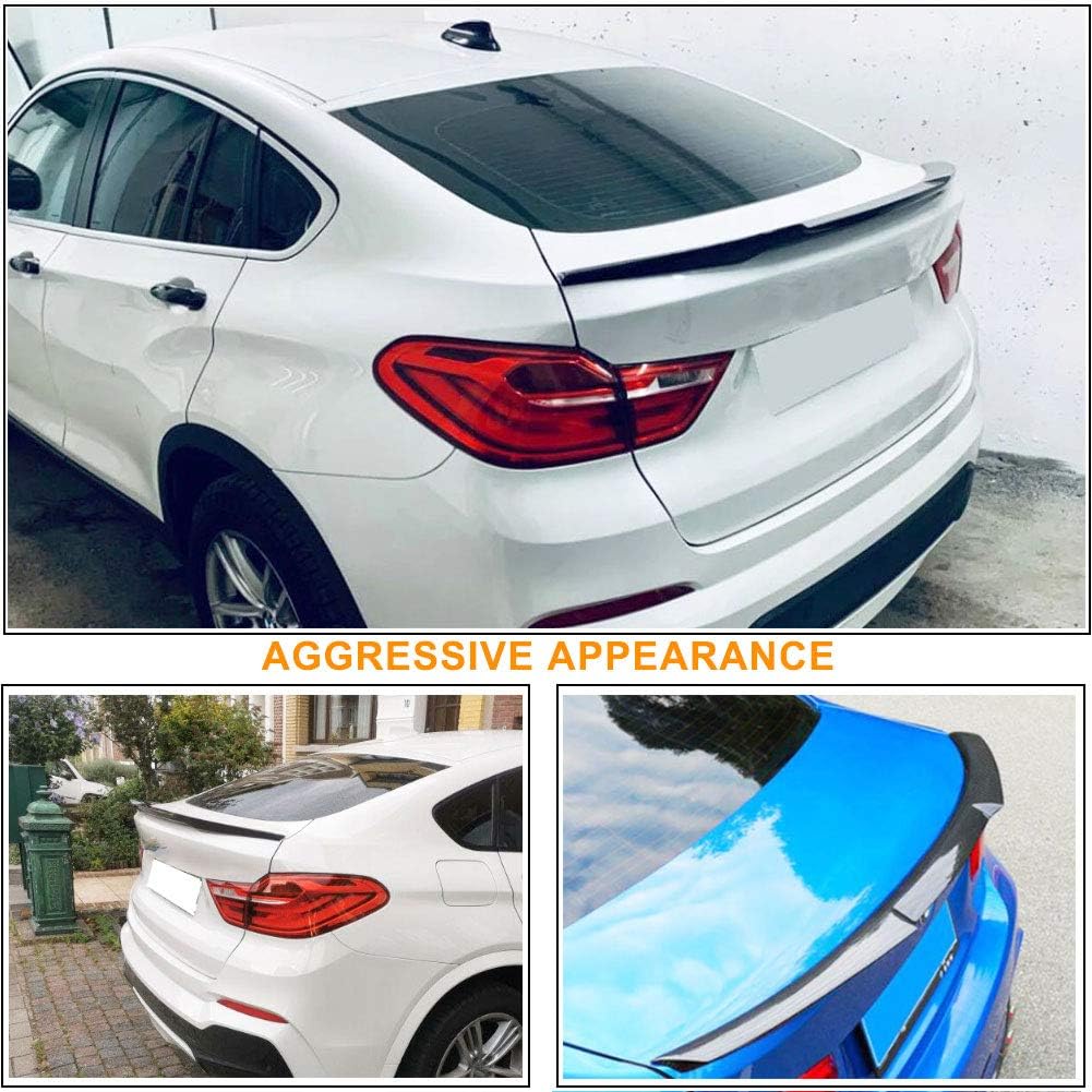 Carbon Fiber Rear Trunk Spoiler for BMW X4 F26 4-Door 2014-2018 Car Rear Boot Lid Highkick Spoiler Wing Lip Factory Outlet (style A)