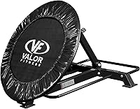 Valor Fitness Medicine Ball Rebounder Trainer: Adjustable 8-Position Trampoline with Storage for Core Strength, Cardio & Physical Therapy