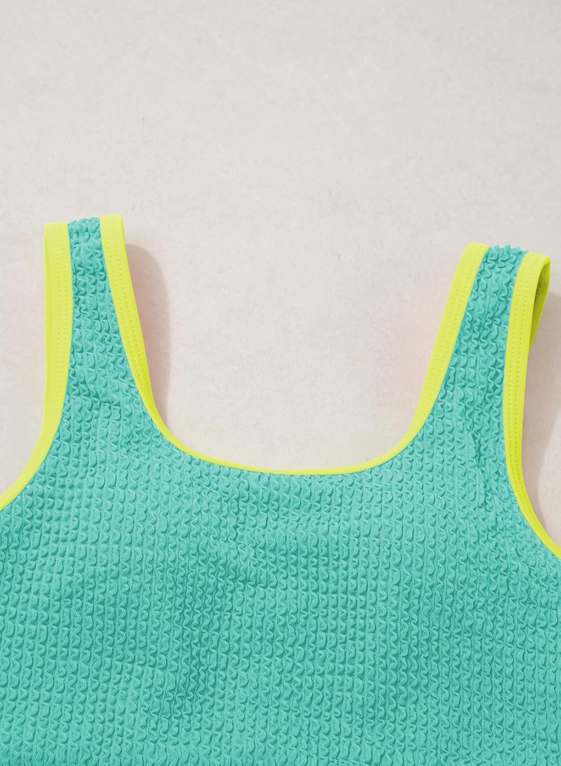 blibean Tween Girls Swimsuits Two Piece Colorblock Bikini Sets with Chest Pad Size 6-15 Years - Image 6