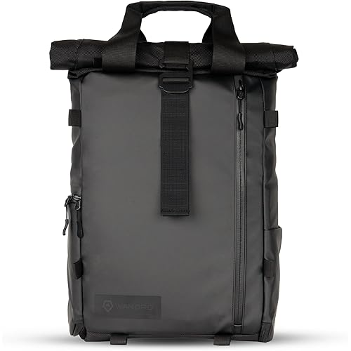 WANDRD All New PRVKE 15L V4 Camera Backpack: Built-In Camera Cube Travel Backpack with Quick Side Access, Rolltop Expansion, Clamshell Opening, Magnetic Tote Handles