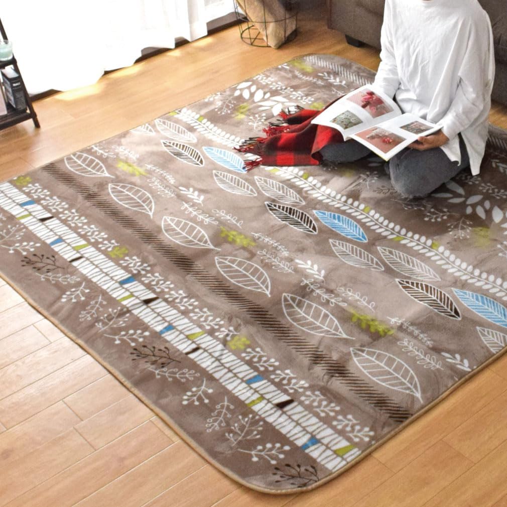 Amazon | フリーリー カーペット ラグ 滑り止め付 選べる28 185×185cm 軽量設計 超高密度マイクロファイバー生地使用 ...