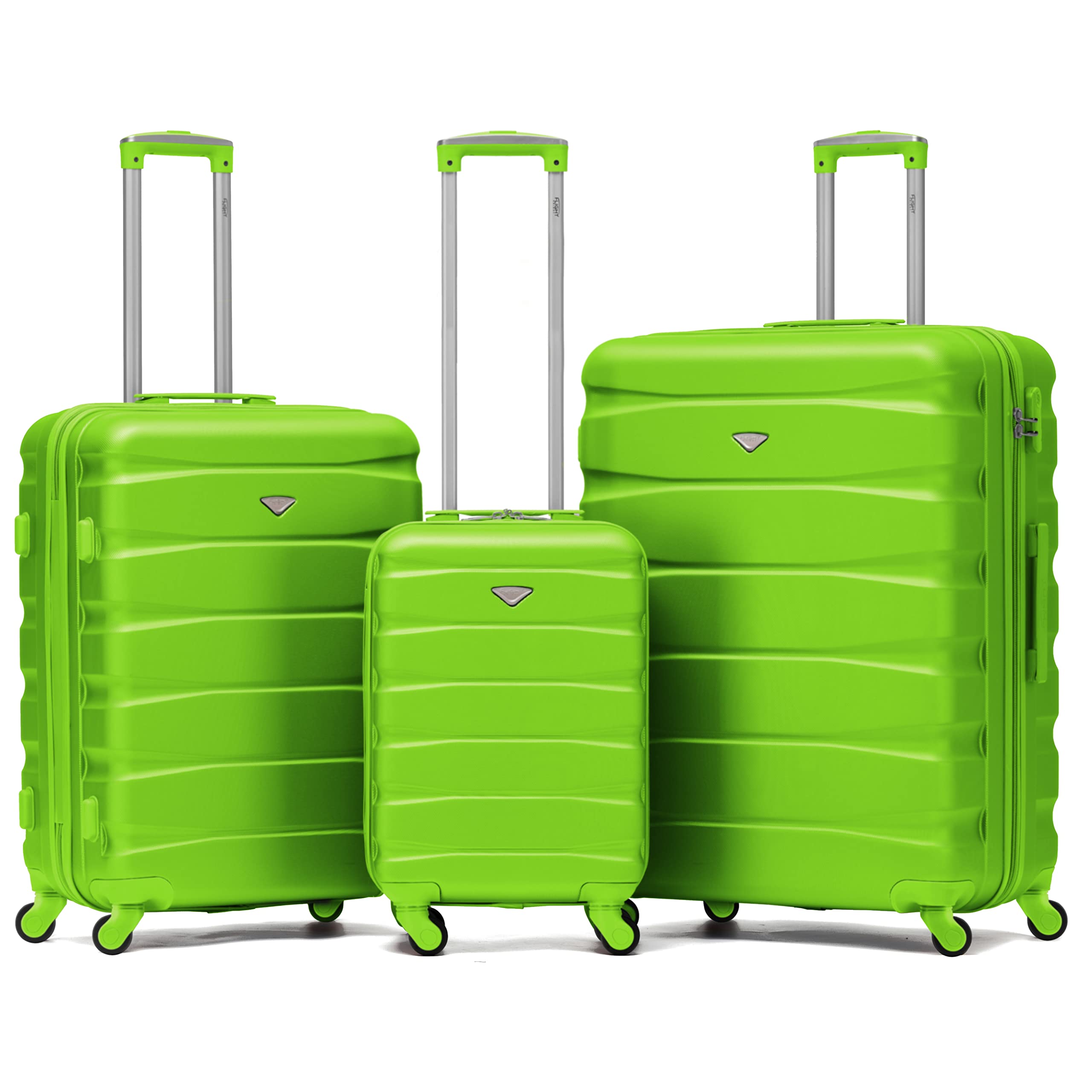 Flight Knight Lightweight 4 Wheel ABS Hard Case Medium Suitcase Approved for Over 100 Airlines Including easyJet, British Airways, Ryanair, Jet2, Emirates & Many More - Check-in Medium Size 25" — view 180