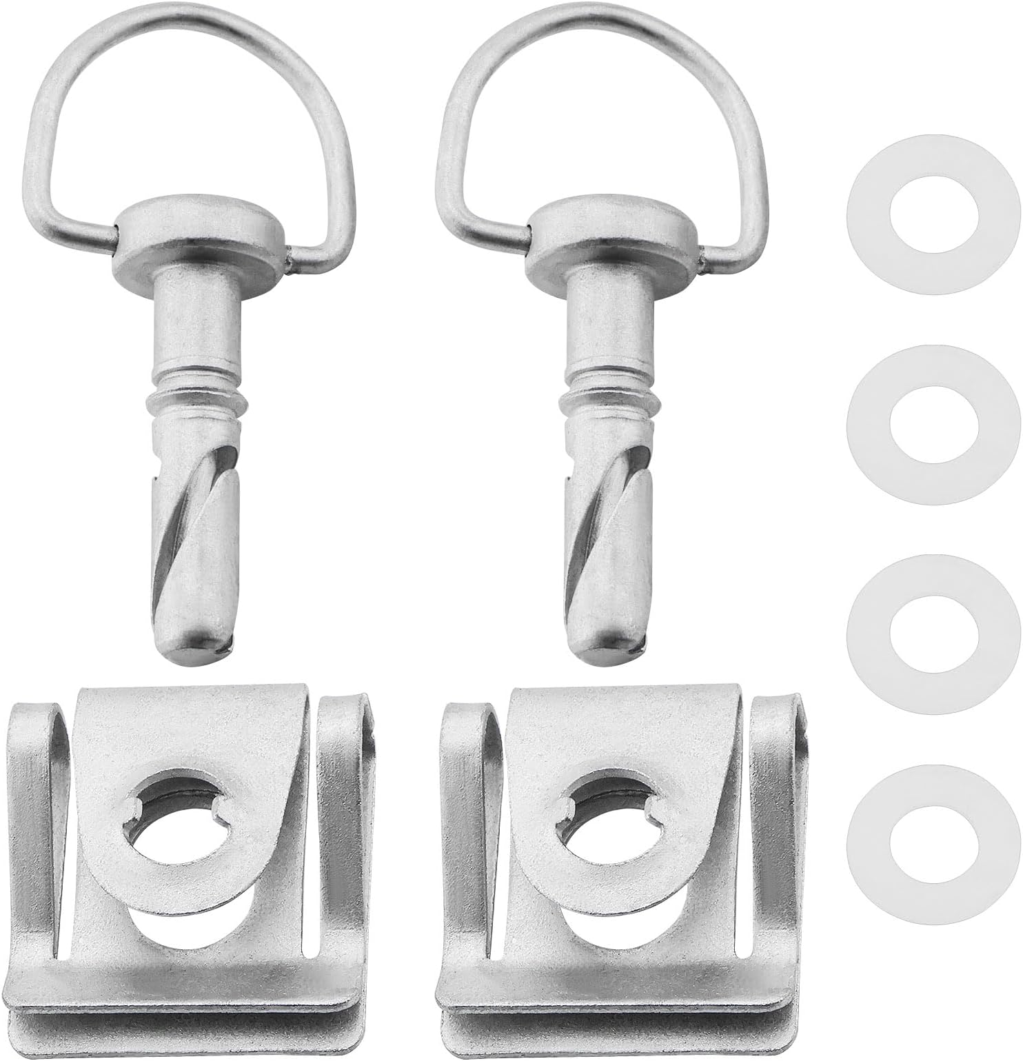 2 Sets Car Engine Cover Bolt Nuts Rotary Catch 4519880067 A4519880067 Compatible with Smart 451 and Compatible with Smart Fortwo 2007-2015