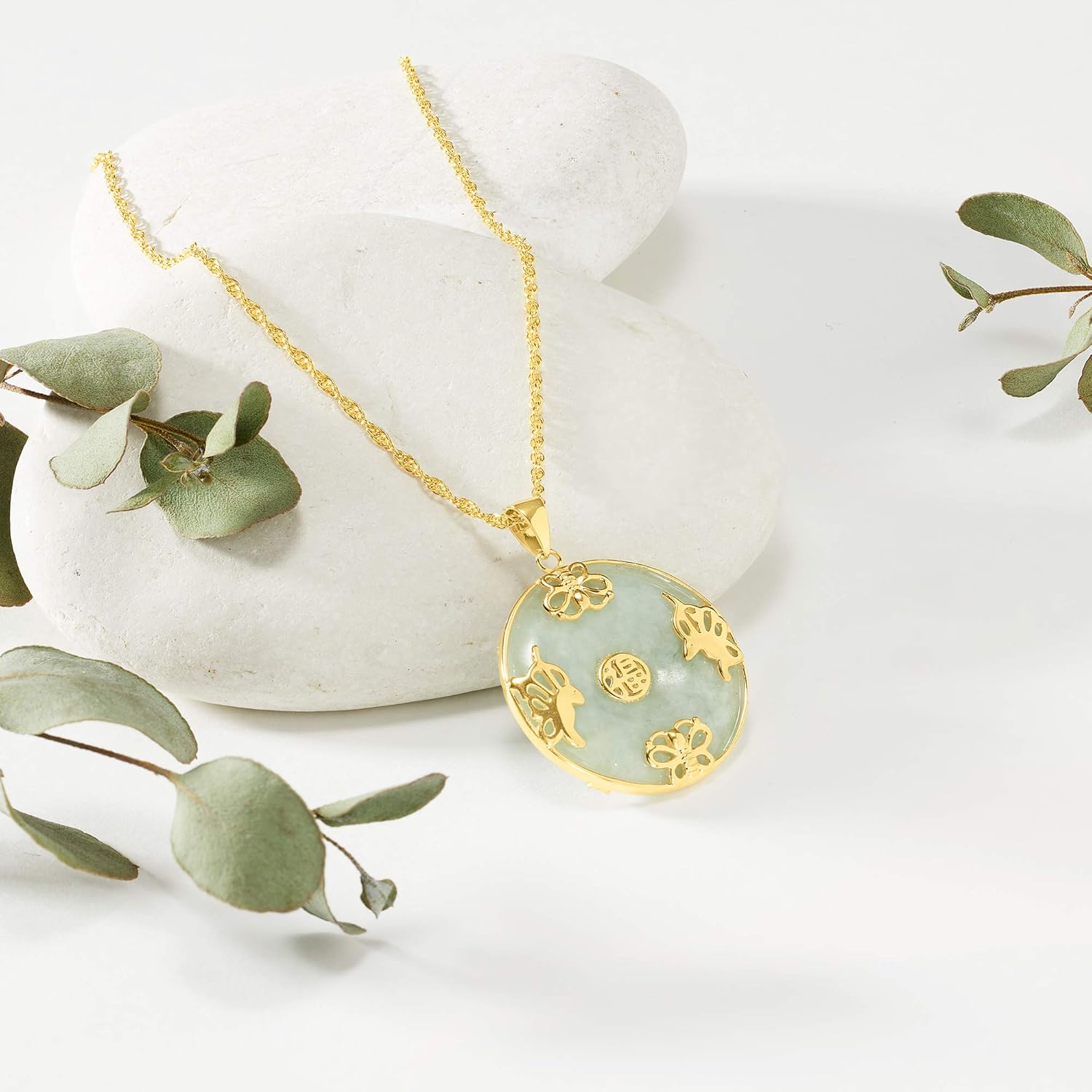 Ross-Simons Good Fortune Butterfly Pendant Necklace in 18kt Gold Over Sterling - Image 4