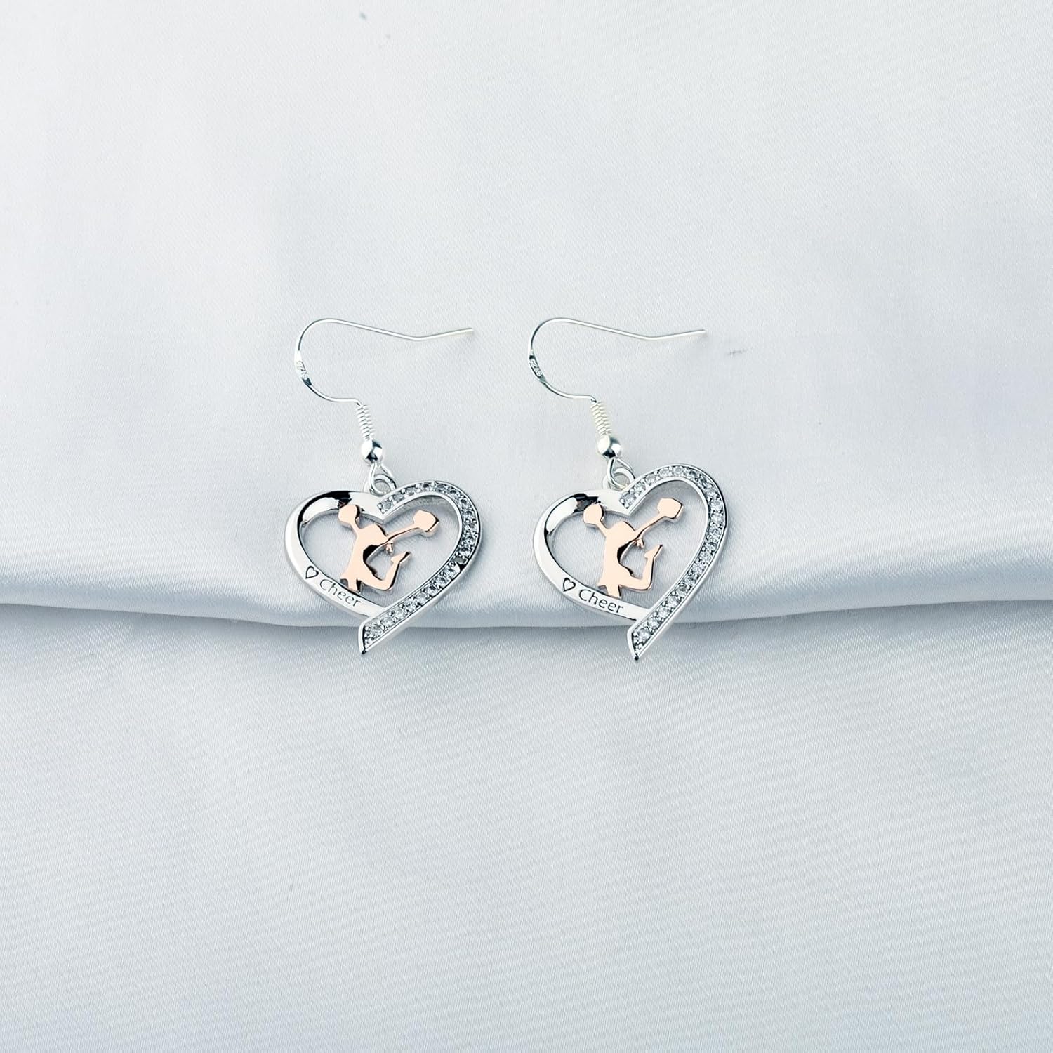 Cheer Earrings Cheerleader Gifts for Cheerleading Lovers Earring Cheer Cheerleading Gifts Cheerleaders Cheer Dangle Earrings - Image 3
