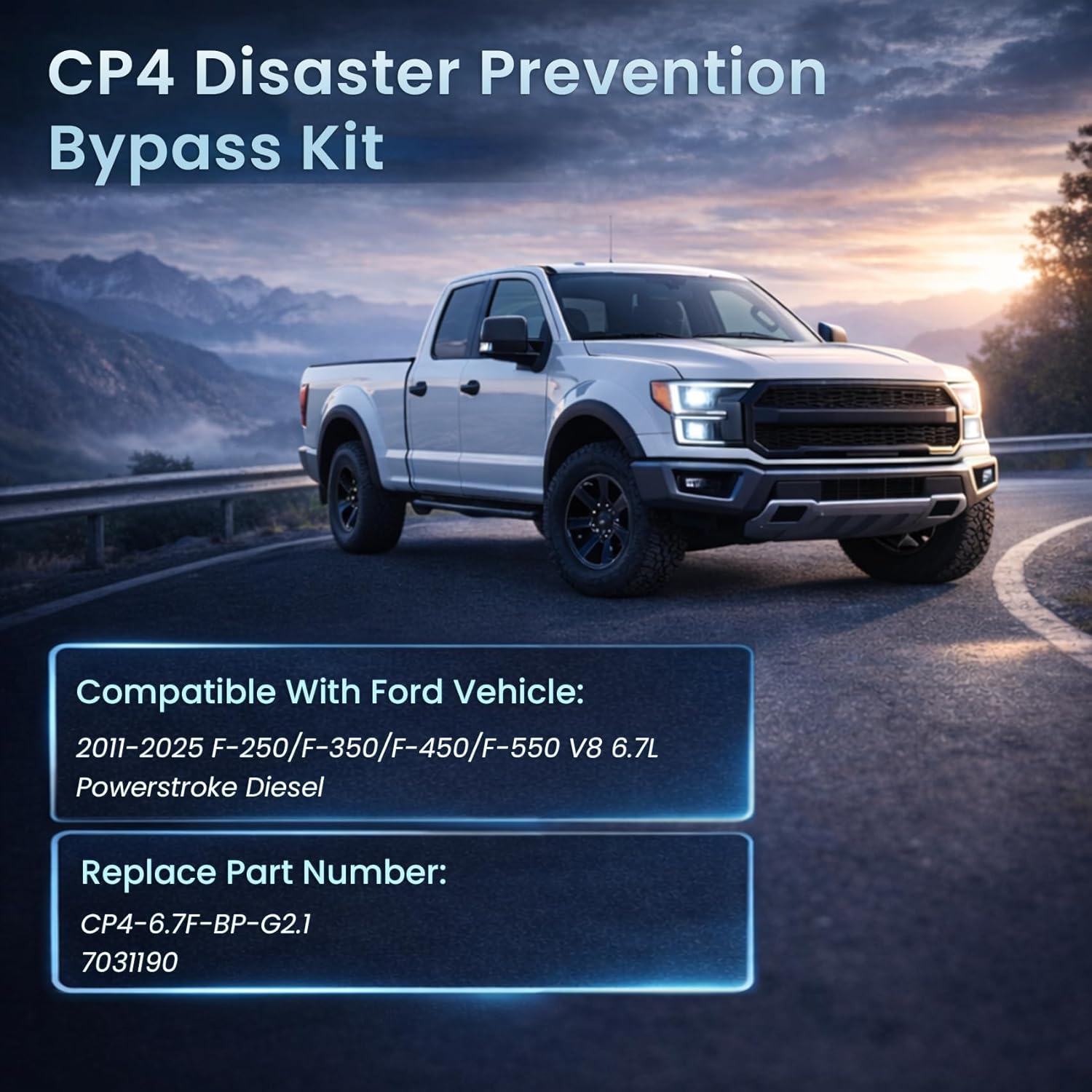 Gen2.1 CP4.2 Disaster Prevention Bypass Kit Compatible with 2011-2025 Ford 6.7L F250/F350/F450/F550 Powerstroke with Installation Instructions-Upgraded Fuel Pipe (CP4-6.7F-BP-G2.1)