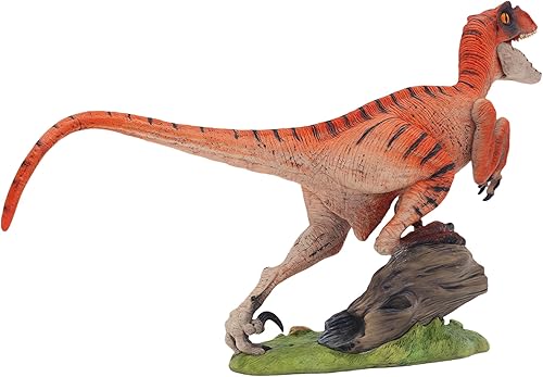 Miniatura 8 de Gemini&Genius Juguetes de velociraptor para niños, figura de acción realista de dinosaurio Raptor con mandíbula y manos móviles, regalo de juguete,