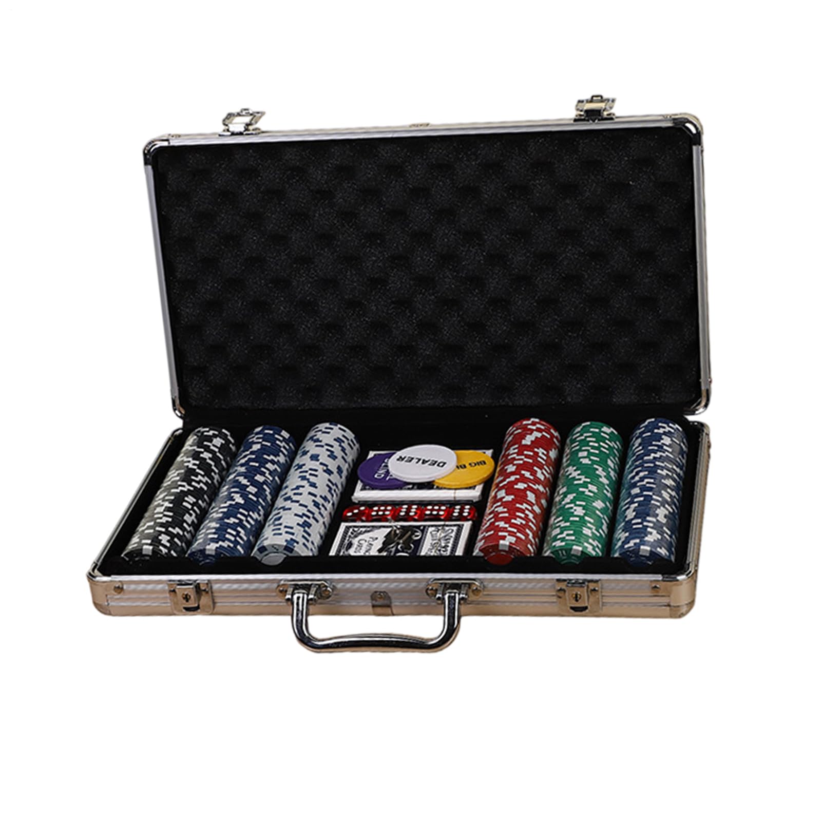 Kit de Poker 300 Jetons de Poker avec Étui Portable Professionnel de