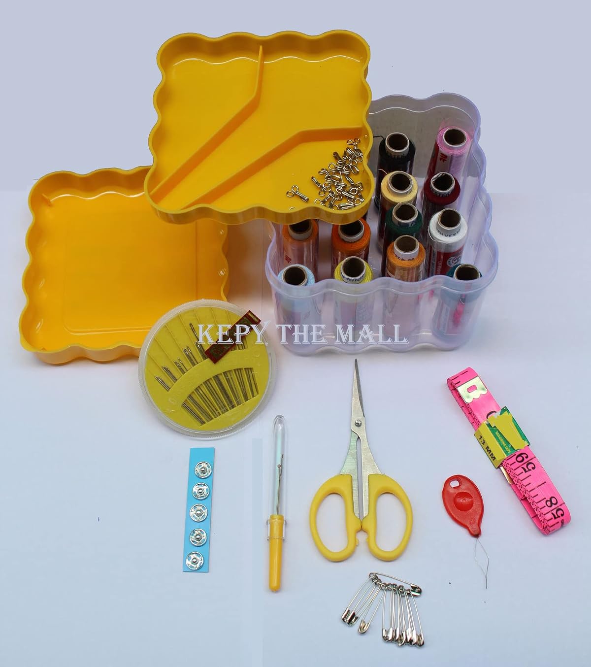 KEPY The MALL® Heavy Quality 140 Pcs in Sewing Kit 10 in 1 Stitching Thread 16