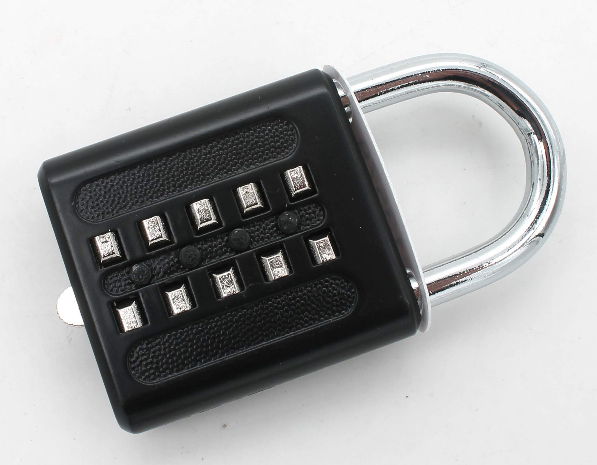 Padlock Digits Combination Lock,Button Combination Security Padlock