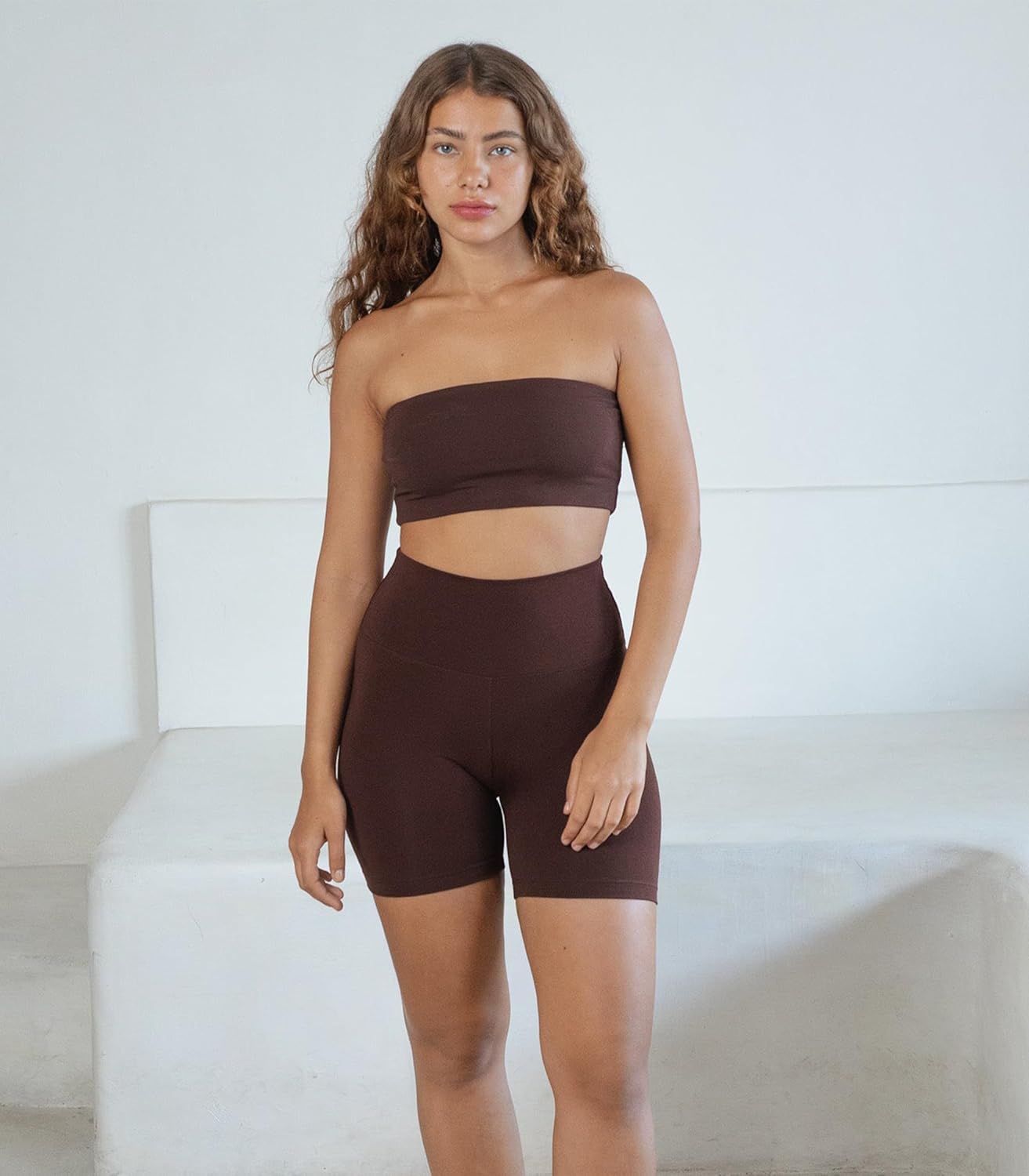 VALANDY Creamlush 4 Pack Biker Shorts Women-8" High Waisted Stretchy Soft Yoga Lounge Shorts - Image 5