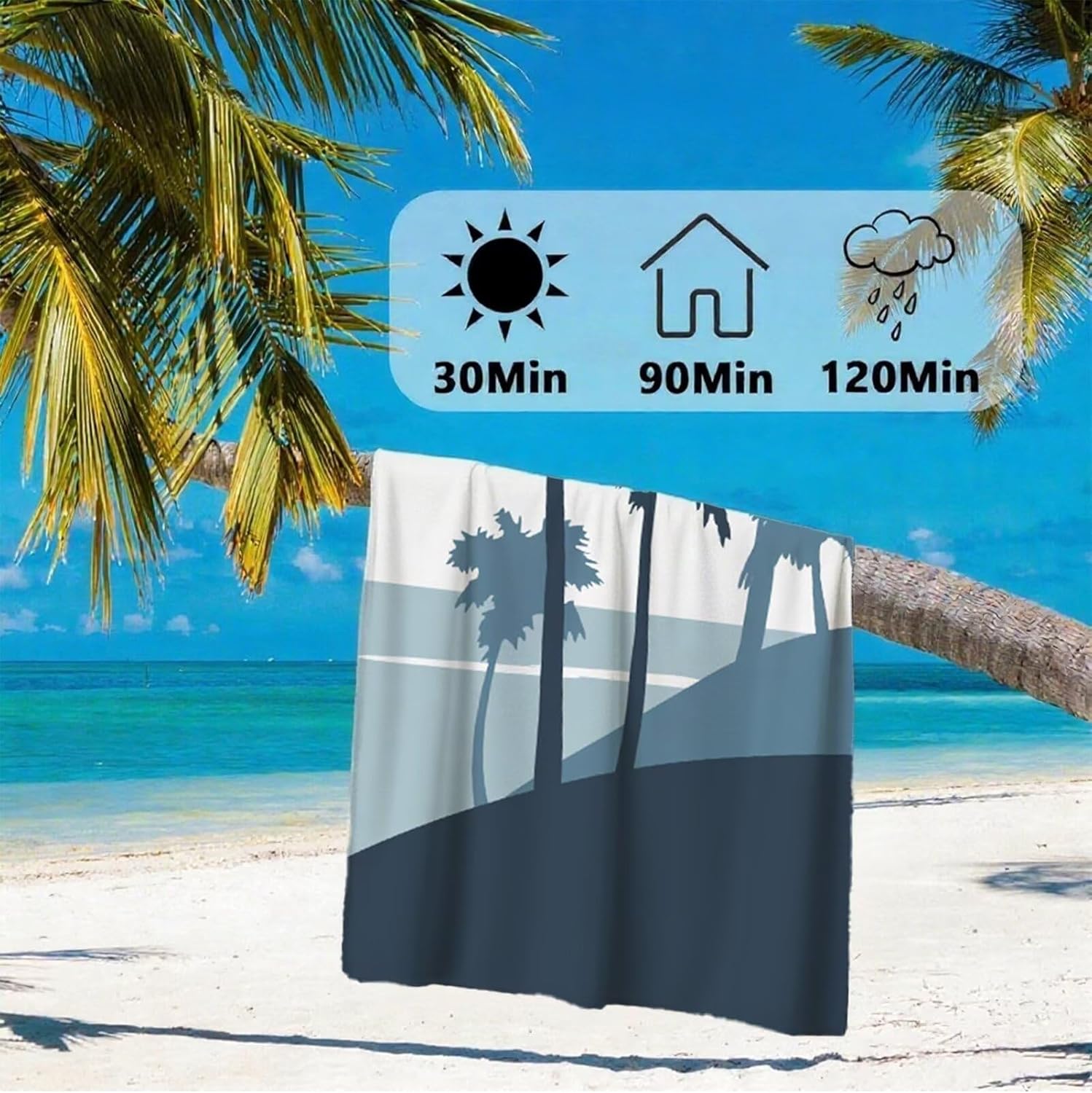 Beach Towel 90x180cm Bath Towels, Quick Dry Microfiber Towel, Sand Free, Super Absorbent, Lightweight, Compact Design, Towels for Bathroom Travel, Pool, Gym, Camping, Beach Vacation Essentials A2-115