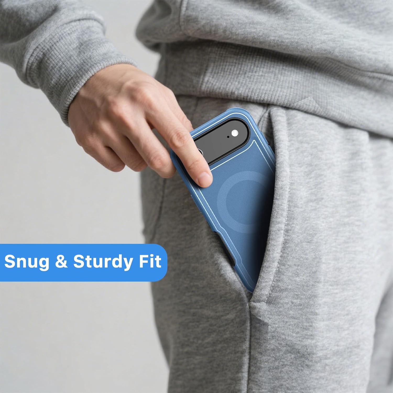 M MYBAT PRO Maverick Series Rogue Edition Phone Case for iPhone Air Case,[Compatible with,Magnetic Back,Anti-Drop,Shockproof,Heavy Duty Protection Black (Black, iPhone Air) (Blue) - Image 7