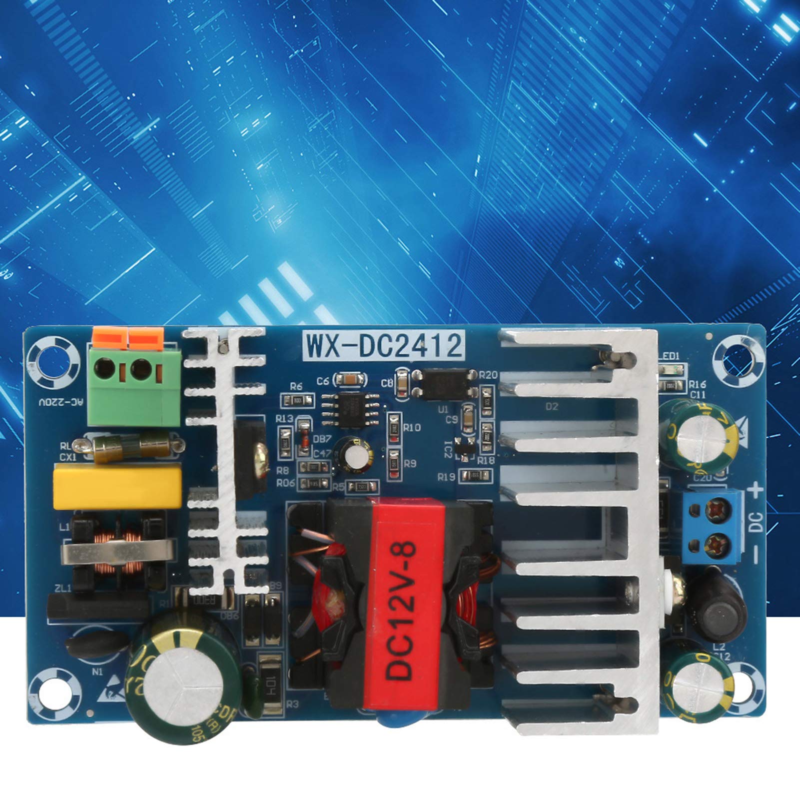 Alimentatore Switching AC-DC 100W - Convertitore Da 85-265V AC A 12V DC 8A - Modulo Scheda Industriale
