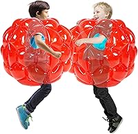 Vista 4 de SUNSHINEMALL Paquete de 2 bolas inflables de parachoques para niños, bolas gigantes de zorb, bolas de sumo para hámster humano, bolas de burbujas