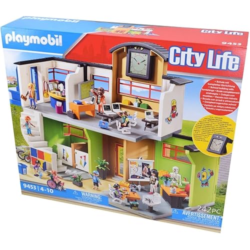 Playmobil Furnished School Building, Multicolor