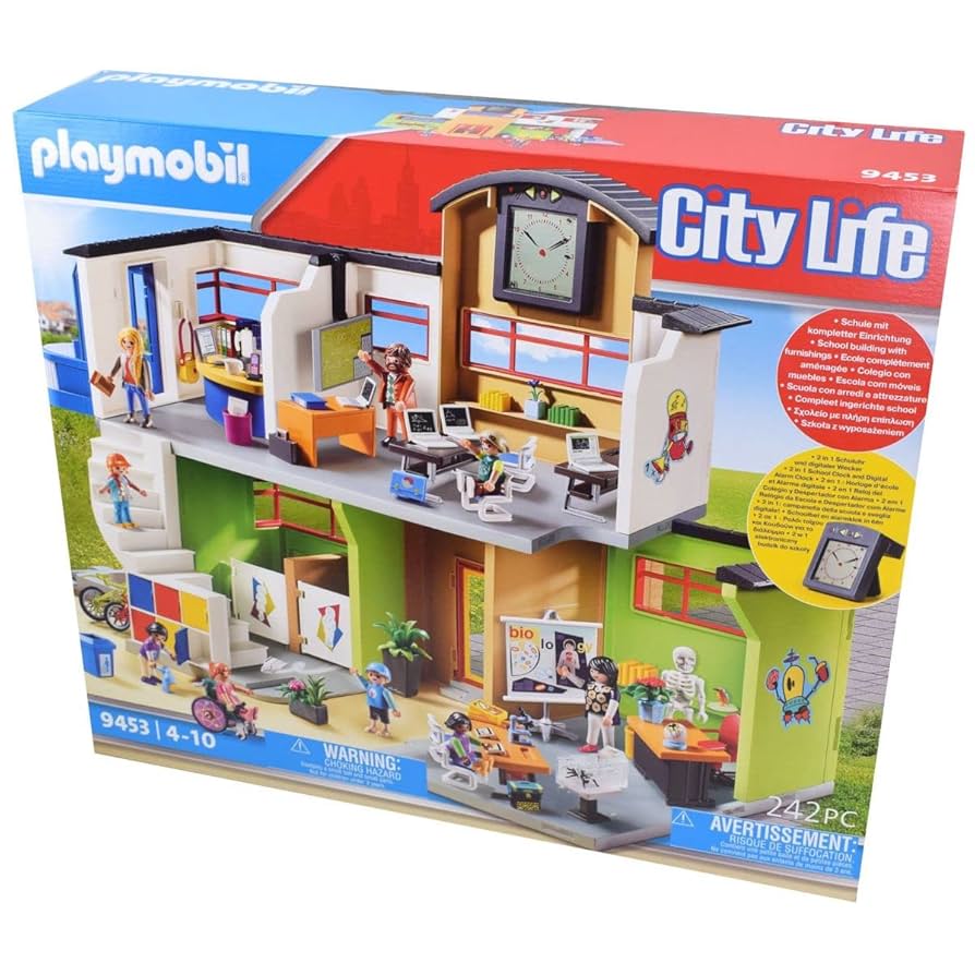 Amazon.co.jp: Playmobil 9453 City Furnished School Building