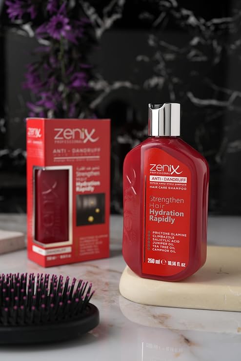 Zenix Professional Anti-Dandruff Hair Shampoo, Strengthening and Moisturizing, 250 ml