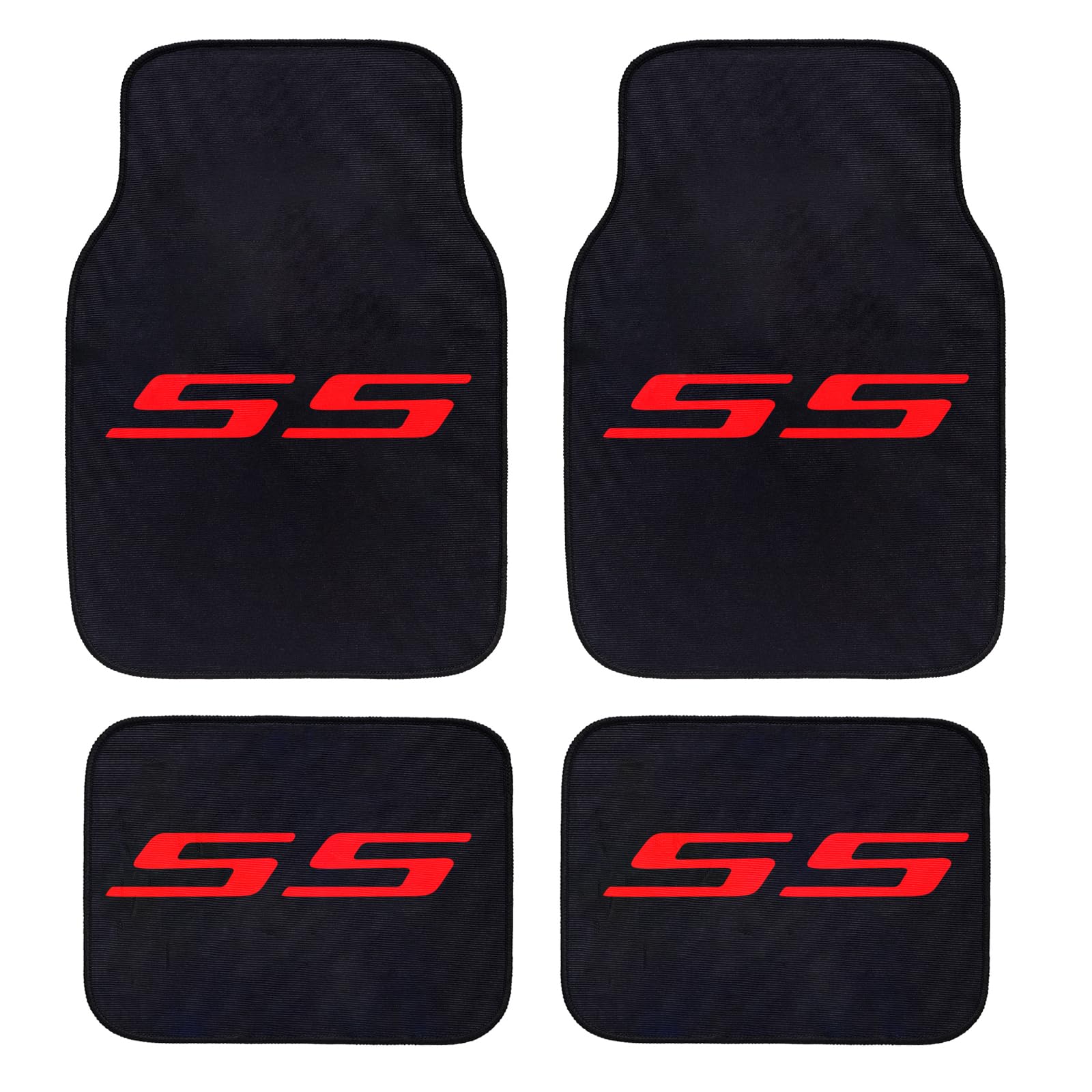4 alfombrillas universales para automóvil, camioneta, SUV, duraderas, aptas para todo tipo de clima, alfombrillas para Chevy Camaro SS