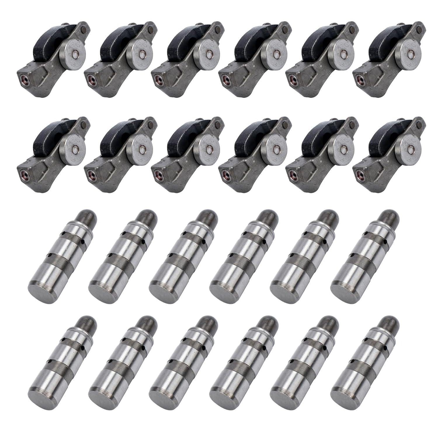 12PCS Intake Lifter & Rocker Arm Replacement for Dodge Challenger Charger Journey for Chrysler 300 for Jeep Wrangler for Ram 1500 3.6L 2016-2024 Replace 5047979AA, 5047896AD (12PCS)