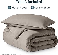 Vista 242 de Bare Home Funda de edredón extra larga – Premium 1800 súper suave – Funda de edredón ligera y fresca – Ropa de cama suave y transpirable