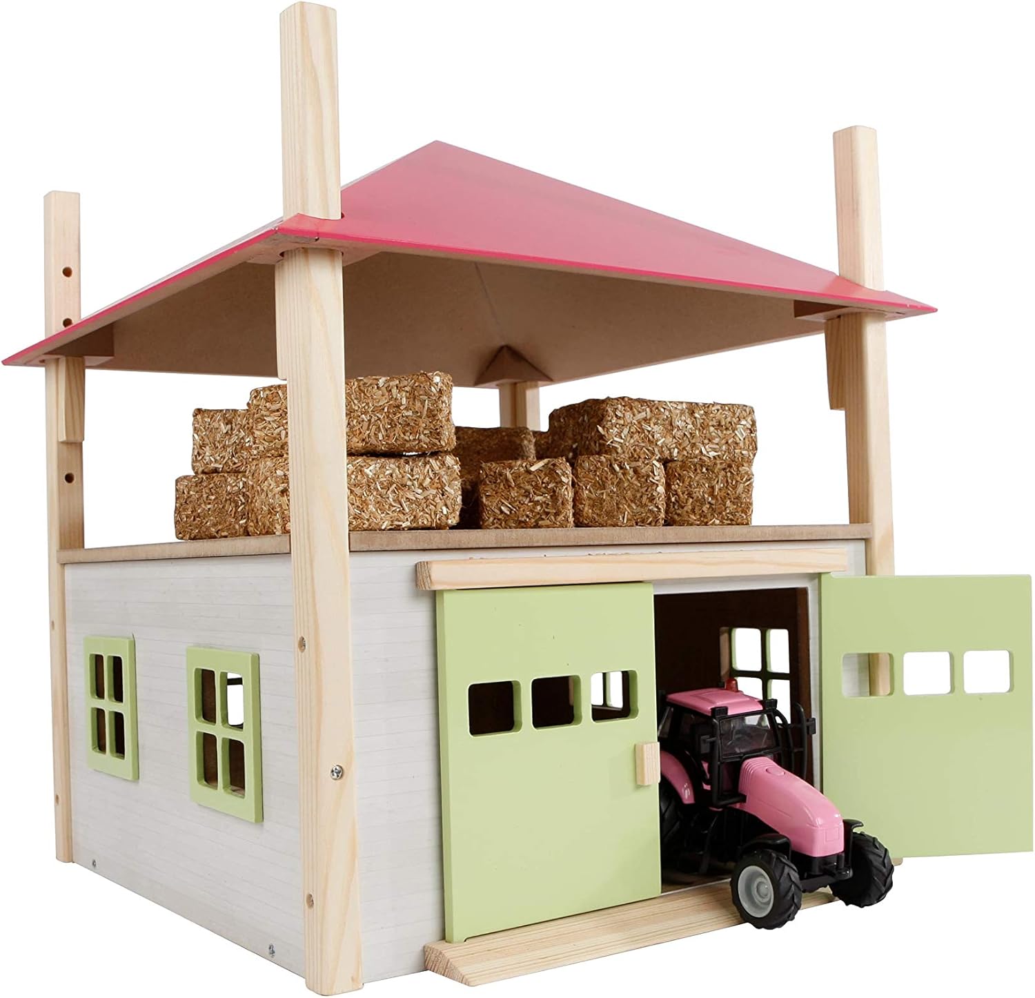 Van Manen Kids Globe Horses 610085 Wooden Hay Stick with Memory 1:32 Scale