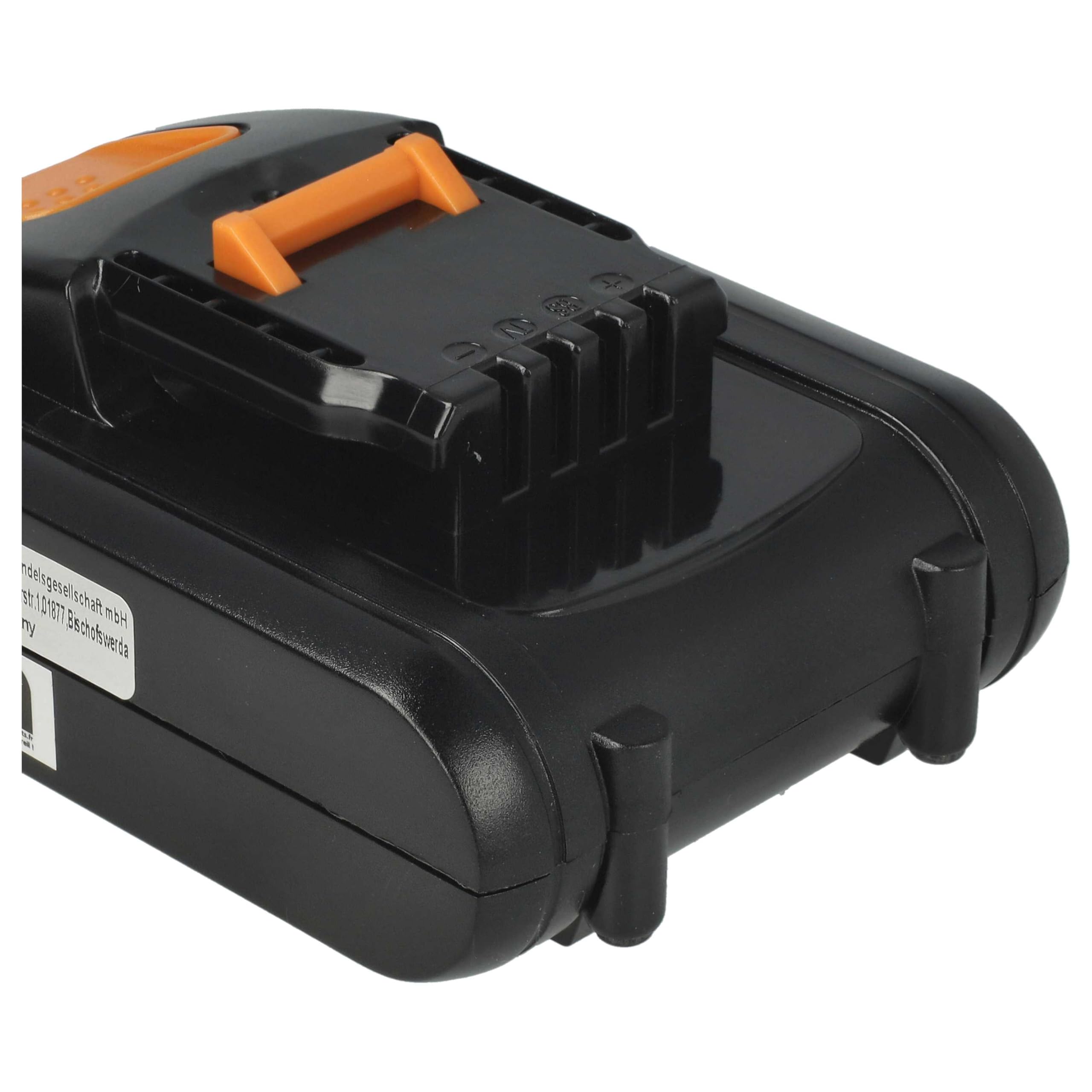 2 x bateria kompatybilna z elektronarzędzi Worx WX368, WX372, WX292, WX368.1, WX371, WX371.2, WX292.9, WX292E (2500 mAh, Li-Ion, 20 V)