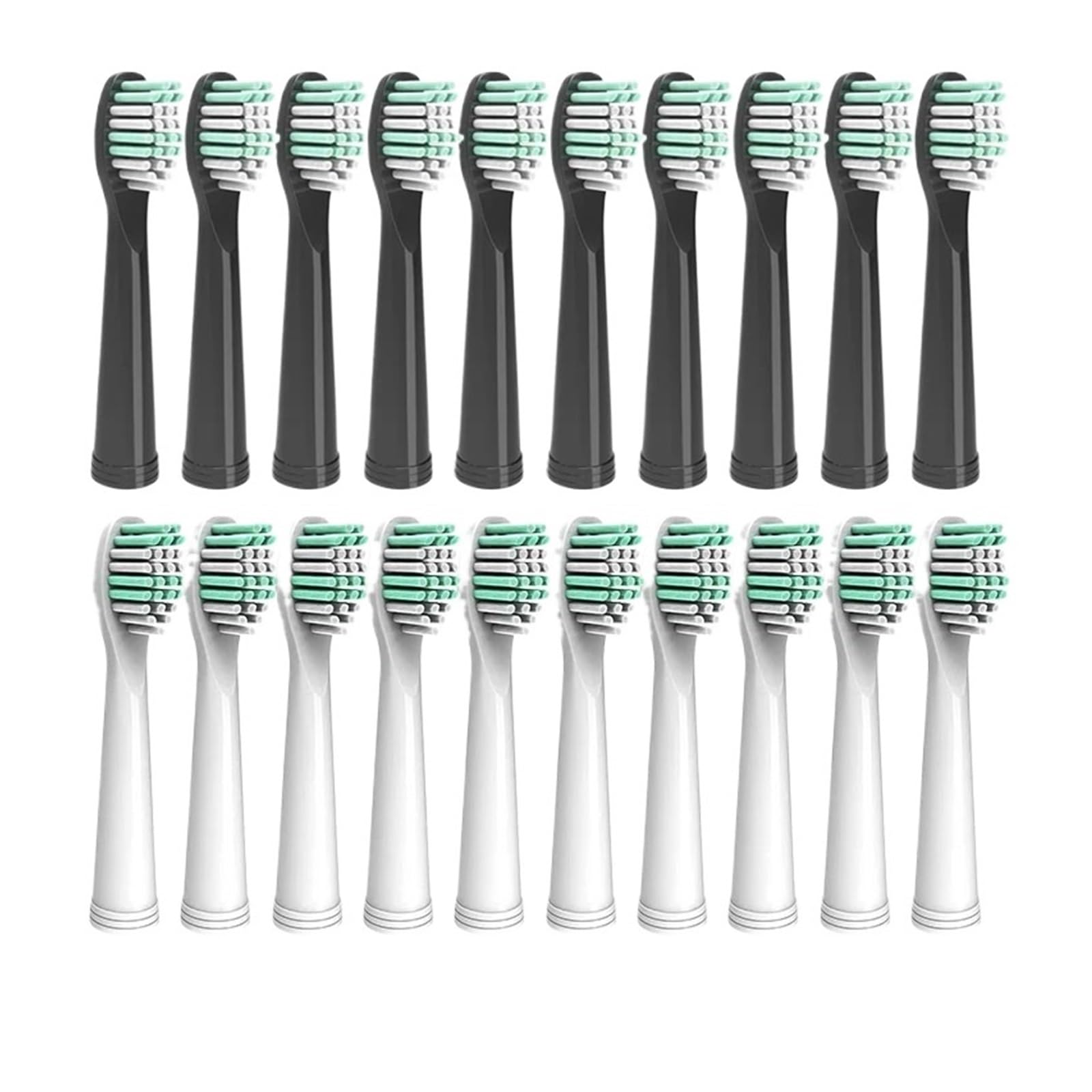 Elektrische Zahnbürstenköpfe, kompatibel mit Fairywill, | FW-507/508/515/551/917/959/2011/D1/D3/D7/D8 Elektrische Zahnbürste(20pcs Mixed pack)