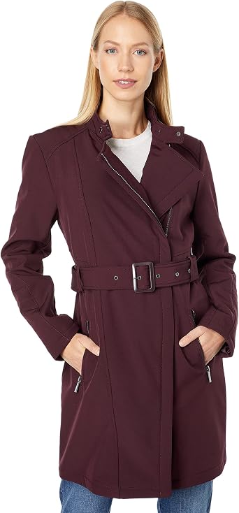 Kenneth Cole Women's Belted Soft Shell 