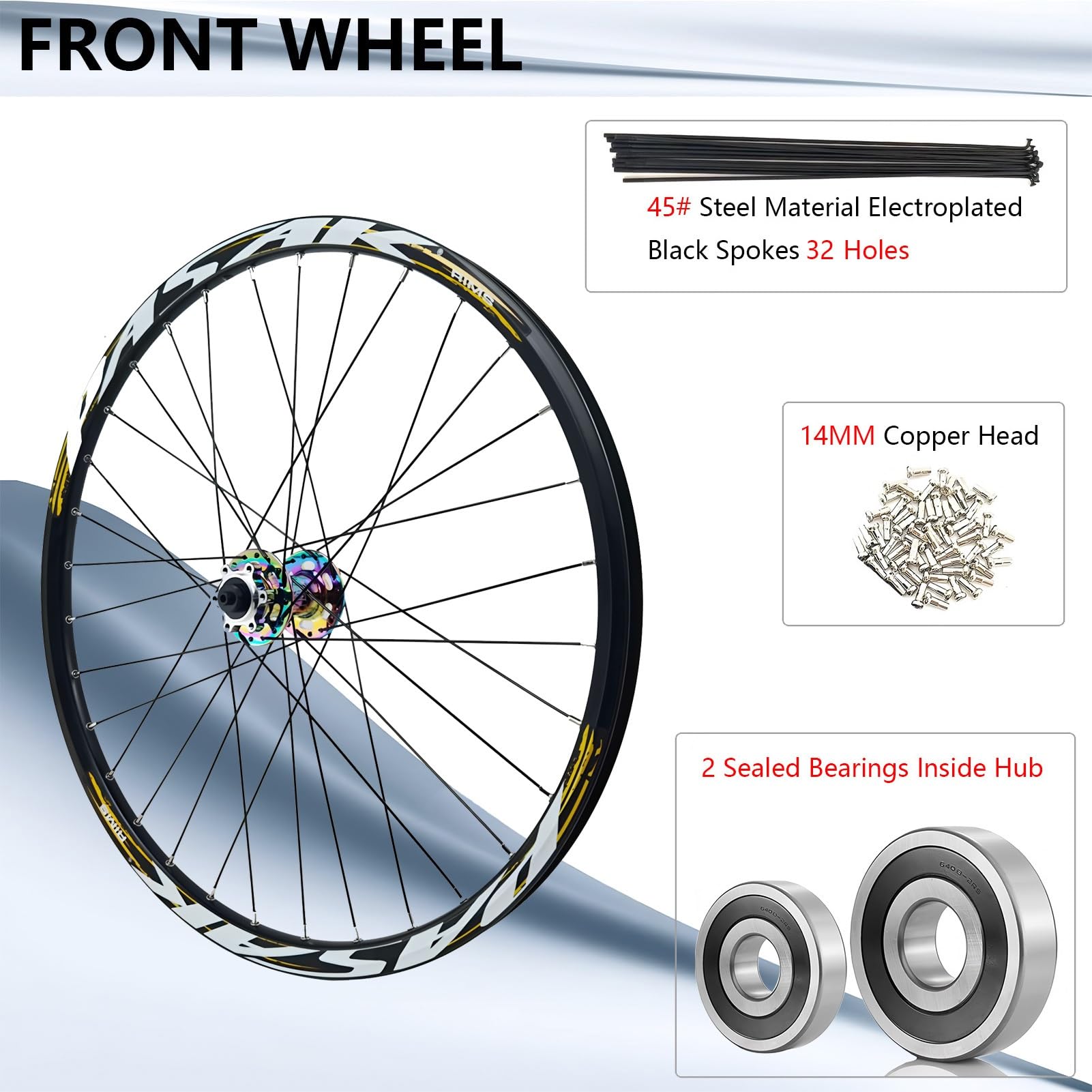 Amazon | 26/27.5/29インチ マウンテンバイク用ホイールセット