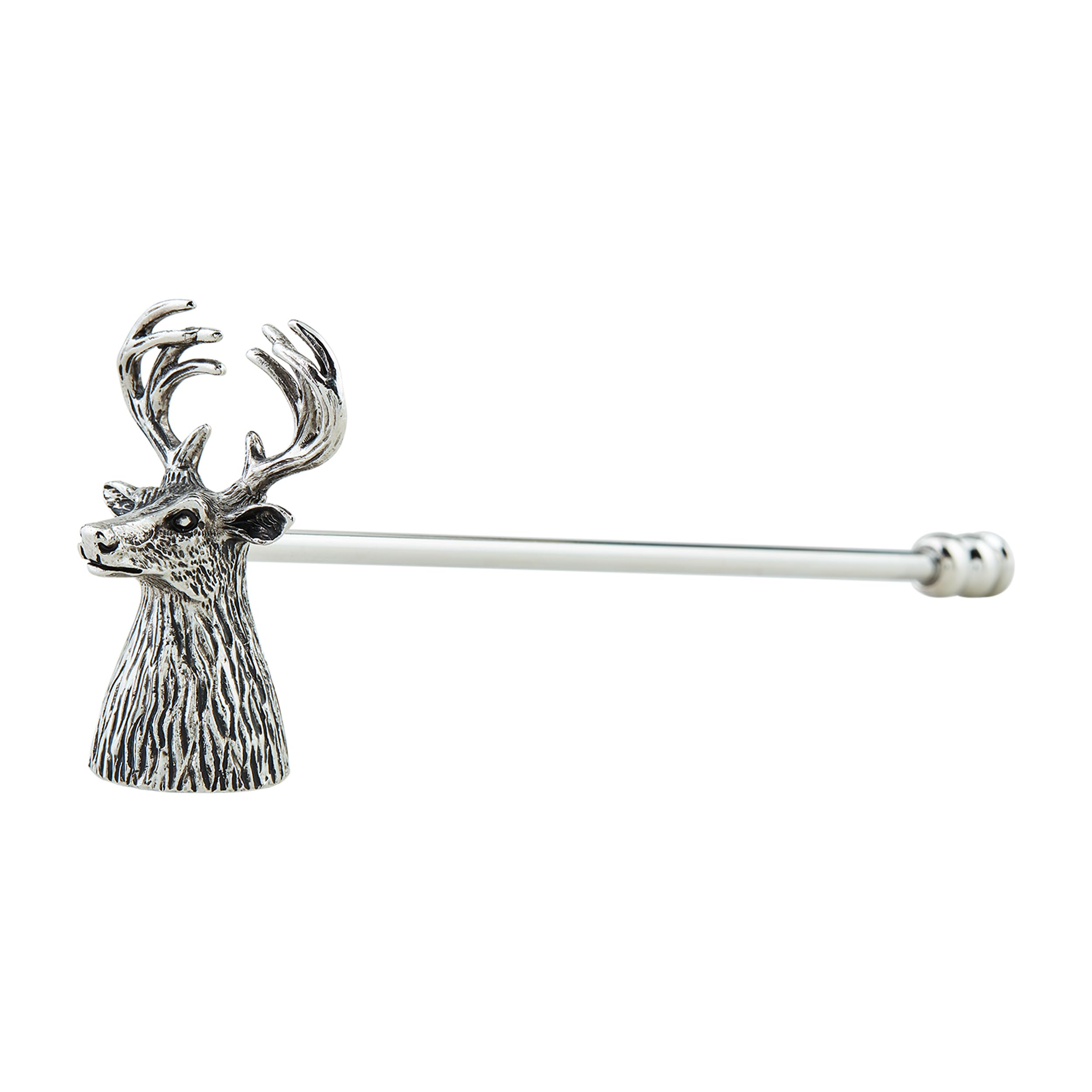 Éteignoir à chevreuil argenté accessoire bougie anti fumée pour décoration chalet