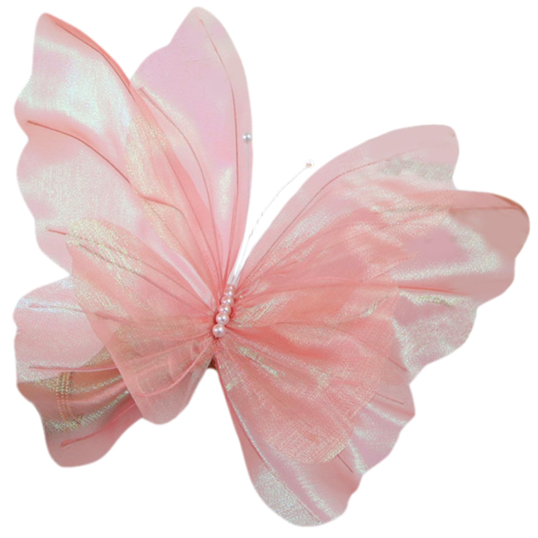 Papillons artificiels réalistes en soie supérieure de 20 pouces pour décoration d'art