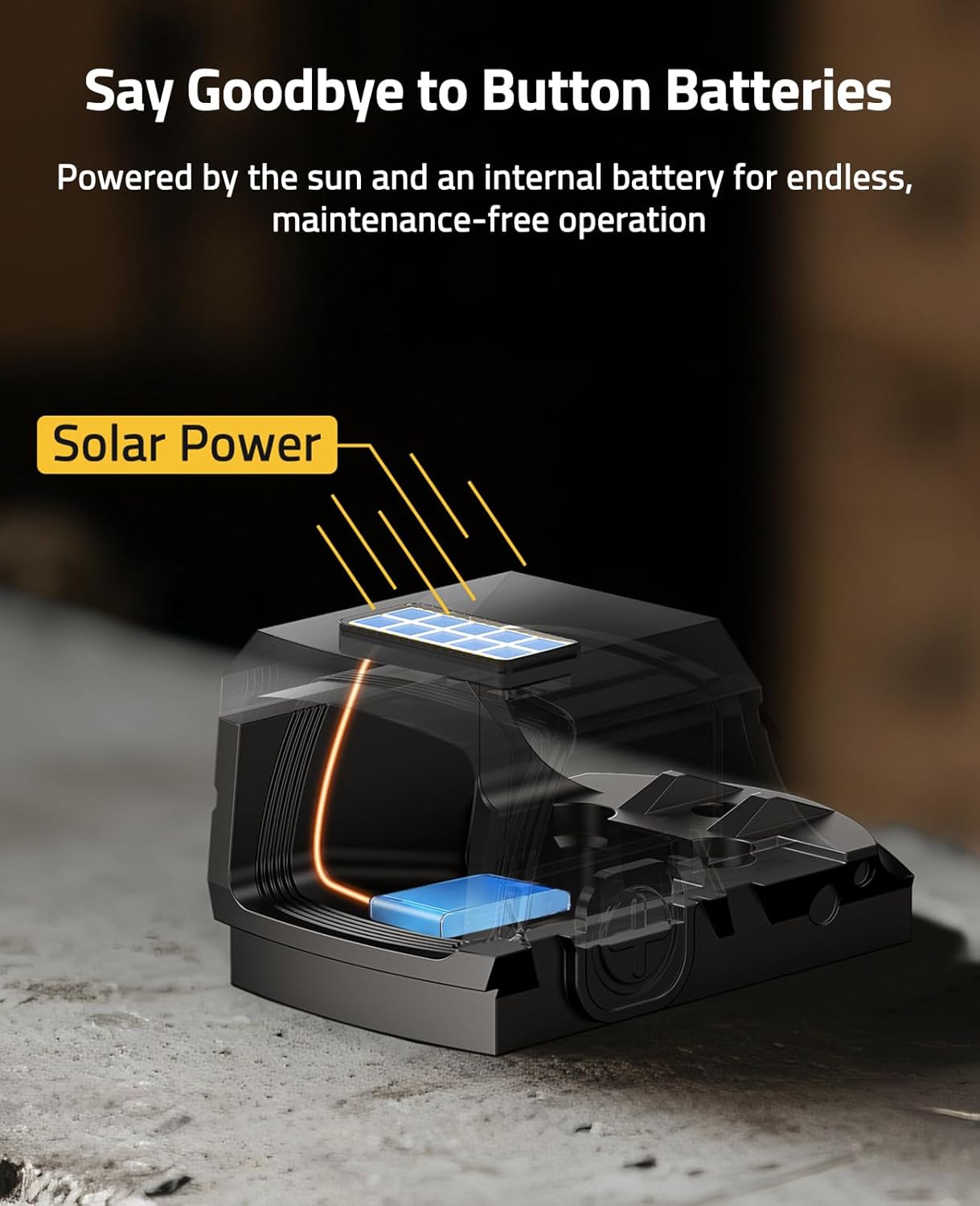 CVLIFE Enclosed Solar red dot Sight for DPP Footprint, 2 MOA Dot & 32 MOA Circle Solar-Charging Reflex Sight (for DeltaPoint Pro Footprint, Sig P320 Cut)