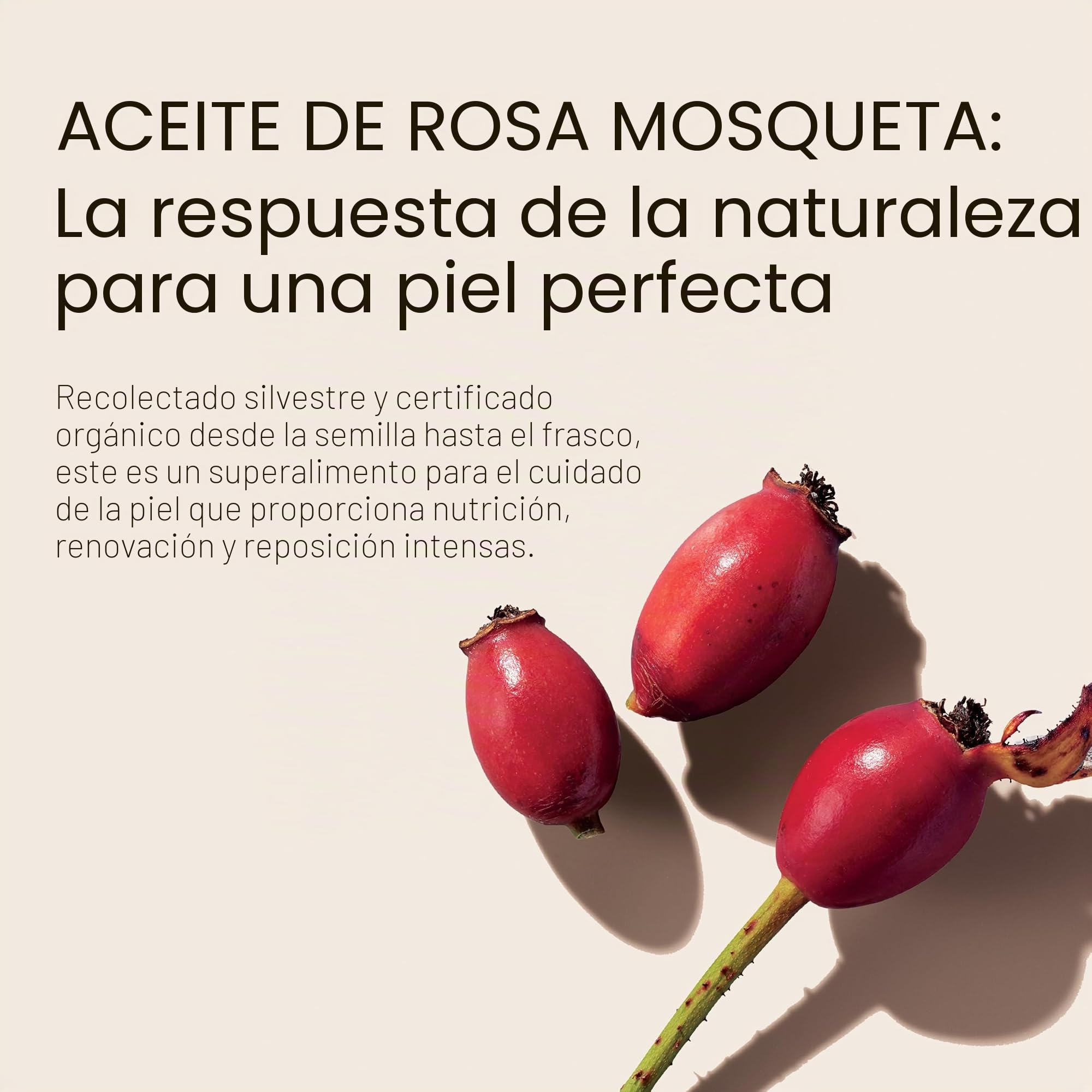 Aceite de rosa mosqueta orgánico certificado Trilogy (1 x 45 ml)