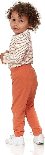 Miniatura 6 de Cudlie Paquete de 5 pantalones deportivos para bebés y niños pequeños, pantalones deportivos ligeros y cónicos, pantalones deportivos de descanso