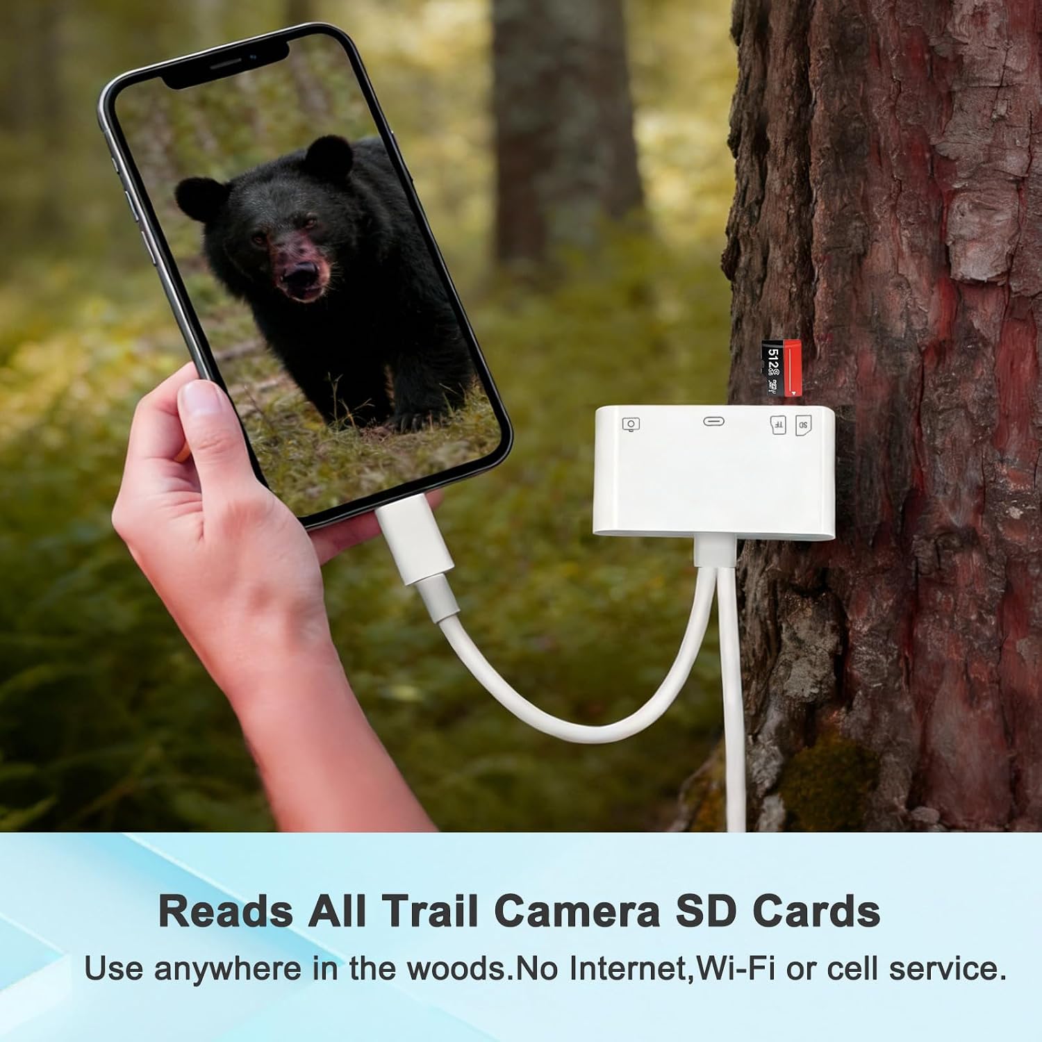 4-in-1 Memory Card Reader,SD Card Reader for iPhone,iPad Memory SD Card Reader USB C&Lightning Dual Port Micro SD Card Reader,Memory Card Reader for Camera Adapter,Support SD,Micro SD,Plug and Play