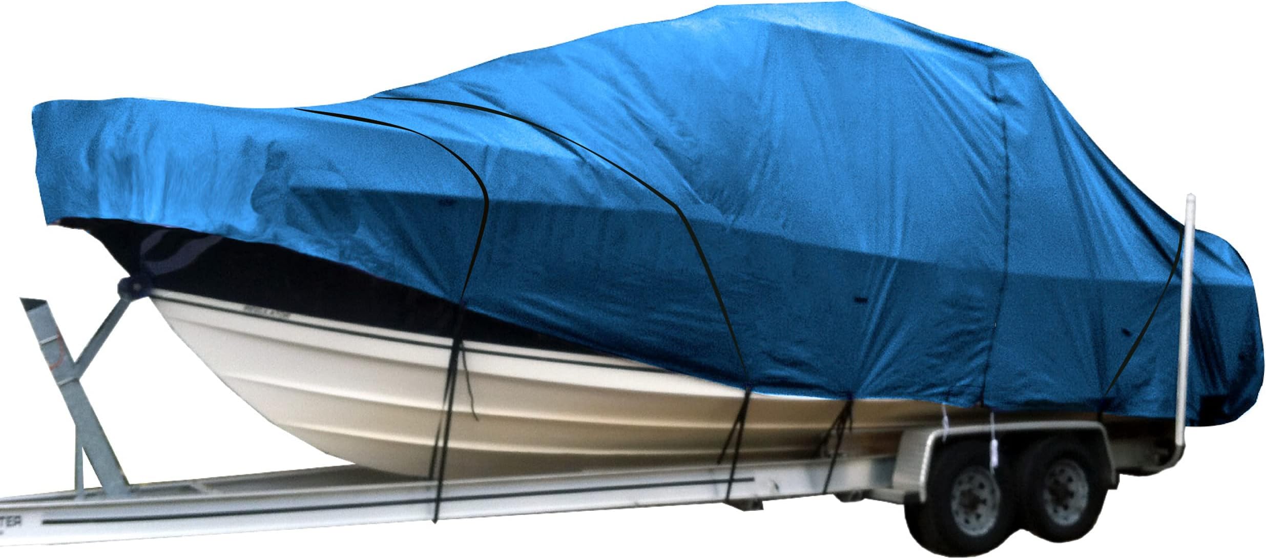 SavvyCraft Heavy Duty Hard/T-Top Boat Cover Center Console T-Top Boat Cover Blue fits up to 34ft