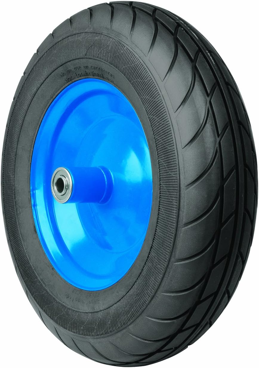 Truper 33090 Flat Free Tire, Complete with Rim, Ball Bearings and Axle