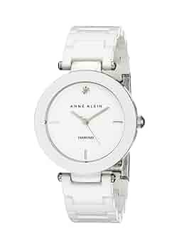【稼働/良品】ANNE KLEIN クオーツ ラウンド ホワイト レディース 稼働/良品】ANNE KLEIN クオーツ ラウンド ホワイト レディース
